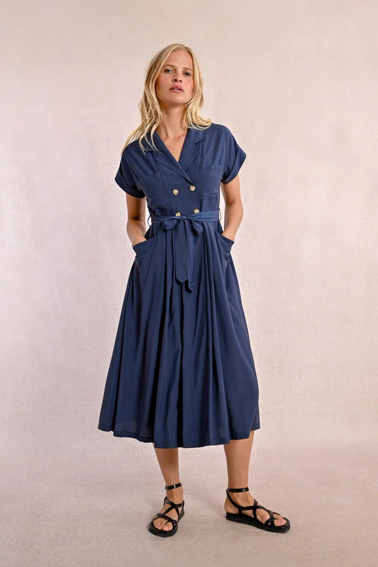 LONG TRENCH DRESS