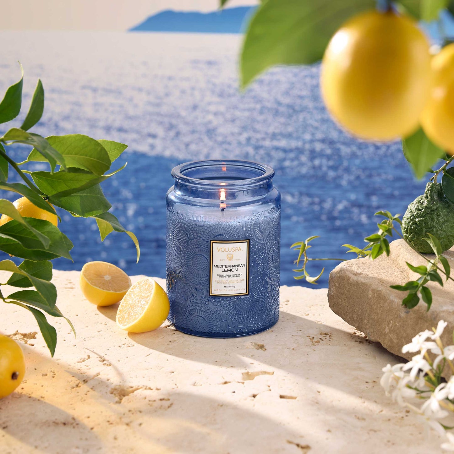 MEDITERRANEAN LEMON|LARGE JAR CANDLE
