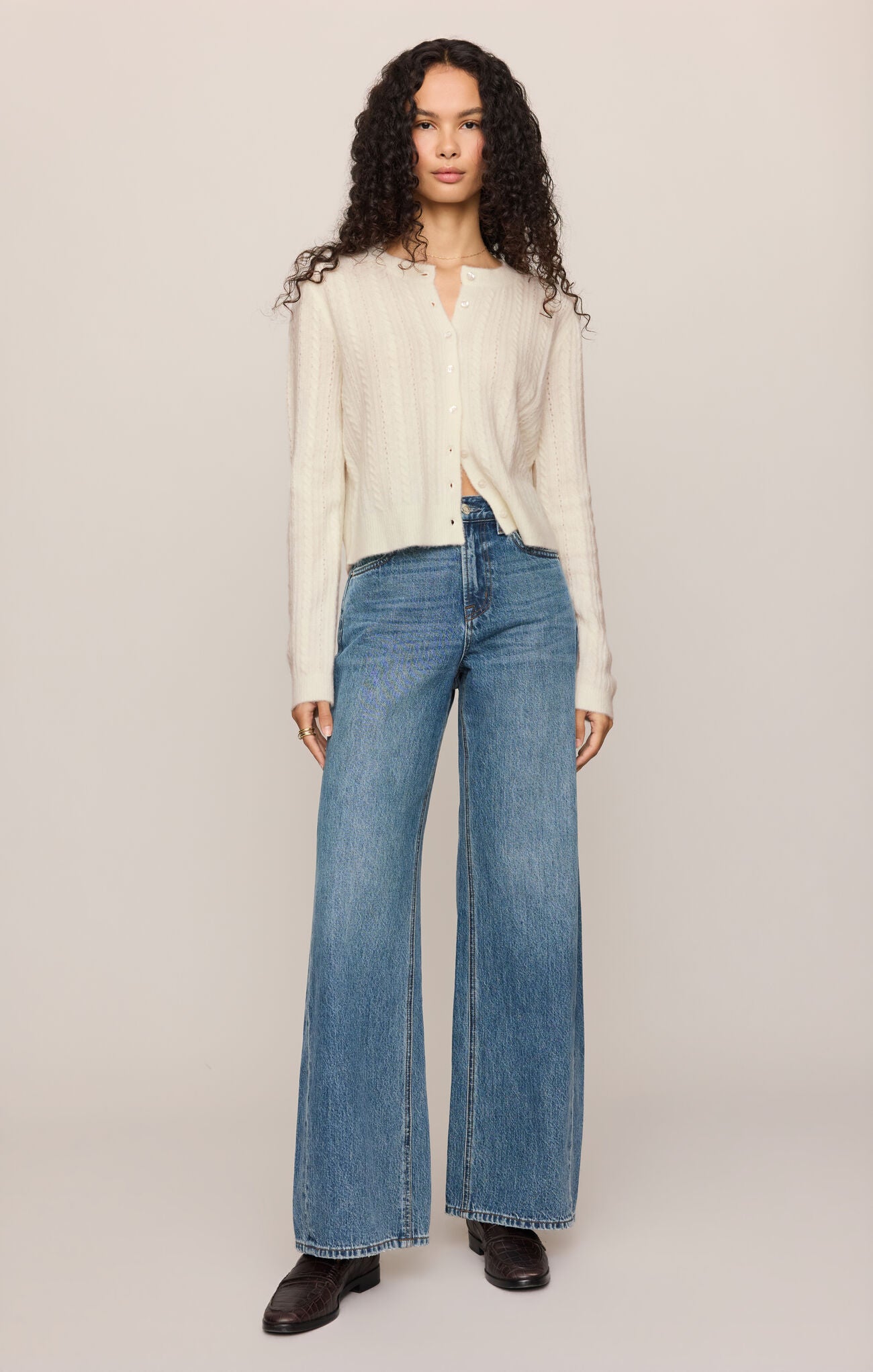 Medina Pointelle Cardigan
