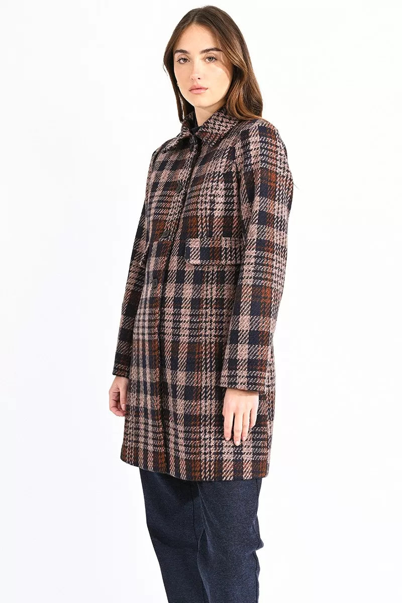 Plaid Pattern Coat