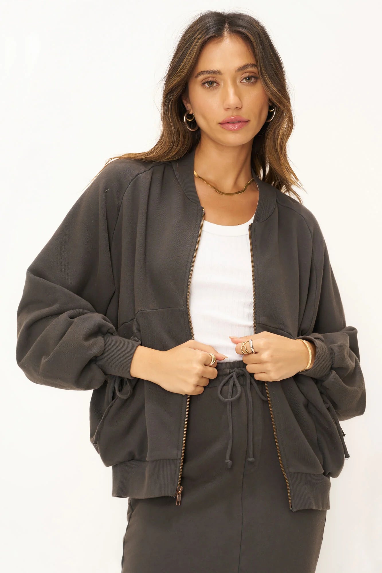 TE AMO ZIP UP SEAMED JACKET