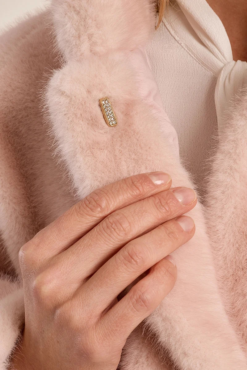 Faux Fur Blush Pink Coat