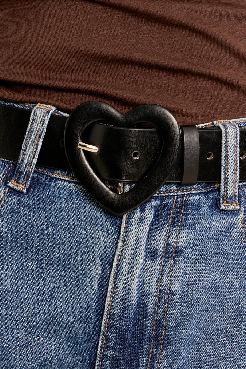 Heart Buckle Belt