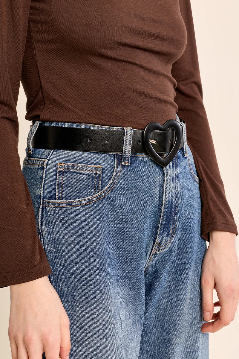Heart Buckle Belt