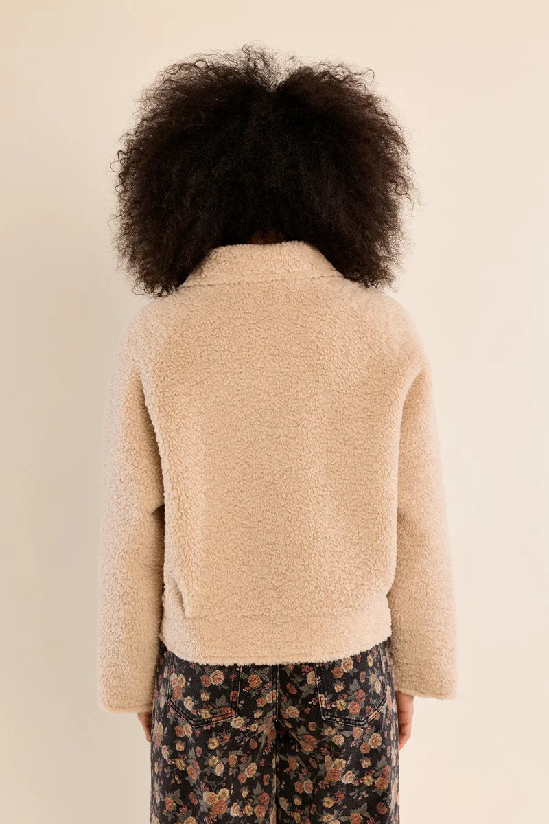 Double Breasted Sherpa Jacket