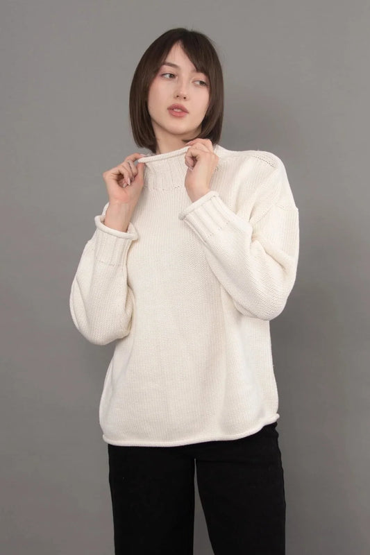 Lucretia Funnel Neck Sweater