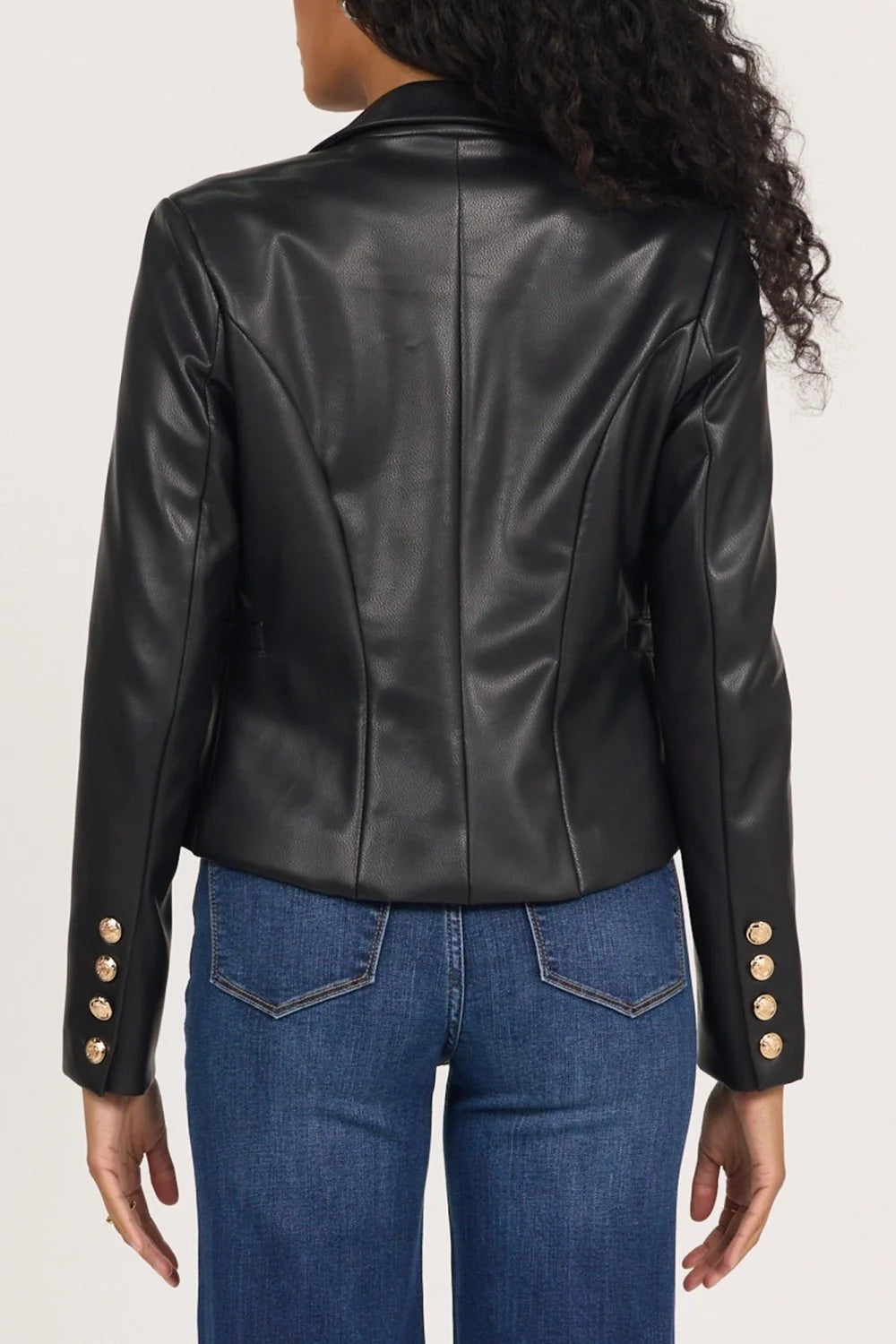 Rosalie Faux Leather Blazer