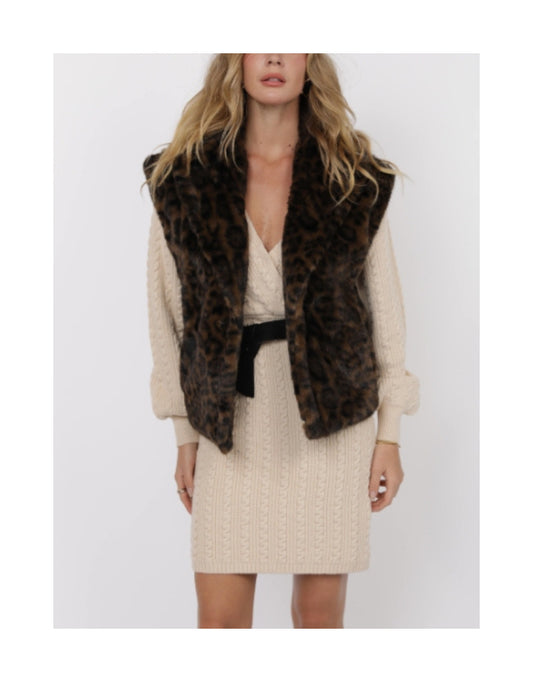 Waverly Leopard Faux Fur Vest