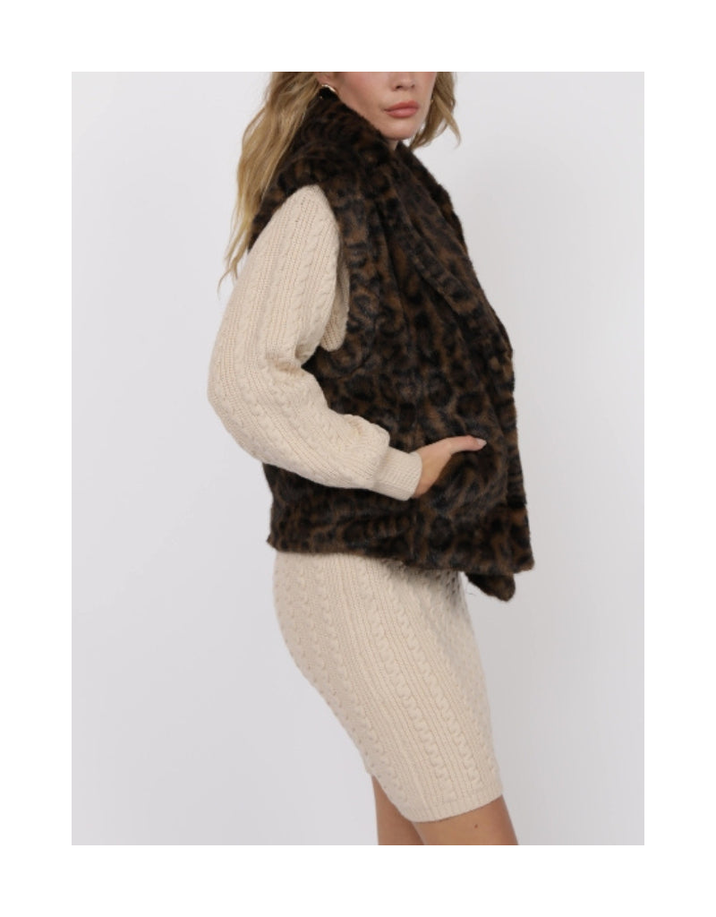 Waverly Leopard Faux Fur Vest
