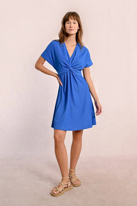 TIE FRONT SHORT DRESS