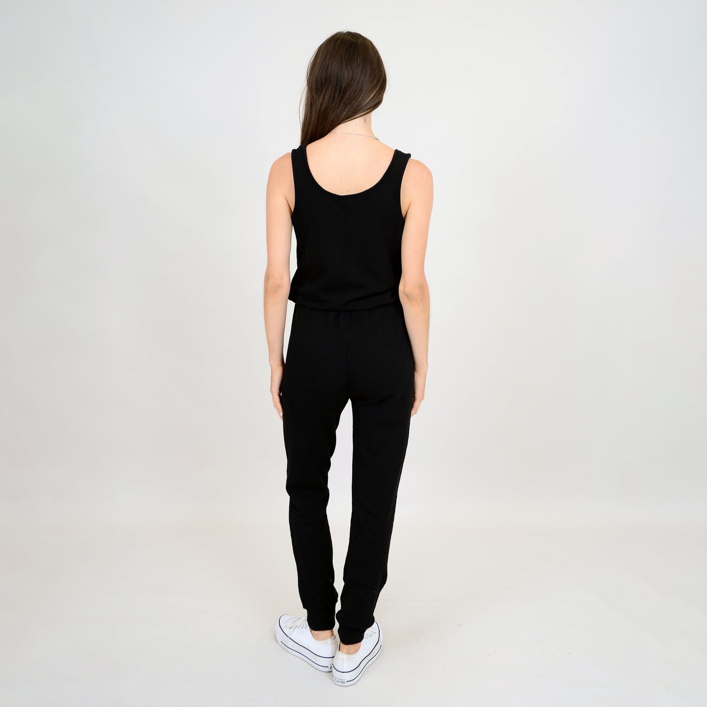 YOHNA SLUB TERRY TANK JUMPSUIT