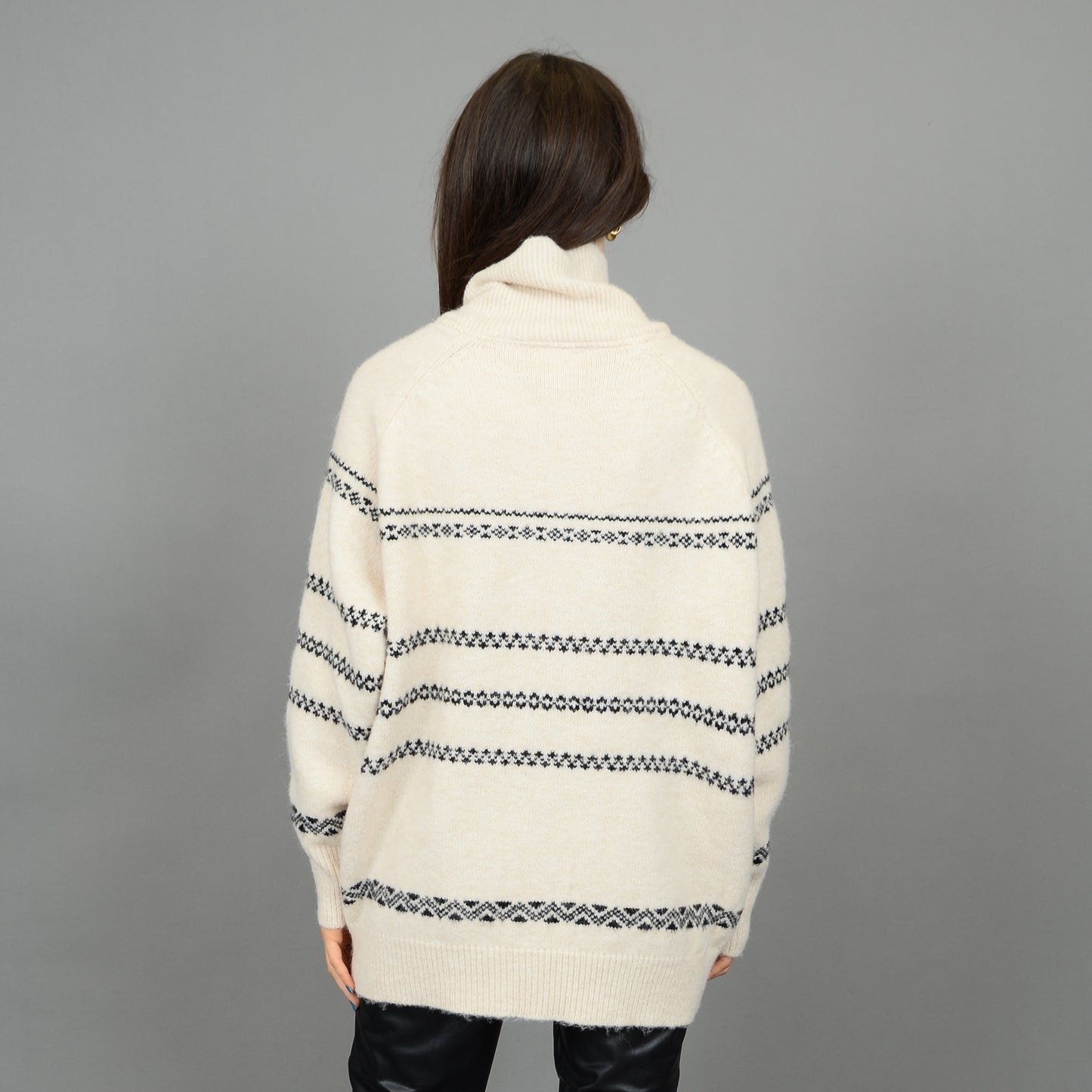 AZIMA LONG RAGLAN SLEEVE SHAWL NECK CARDIGAN