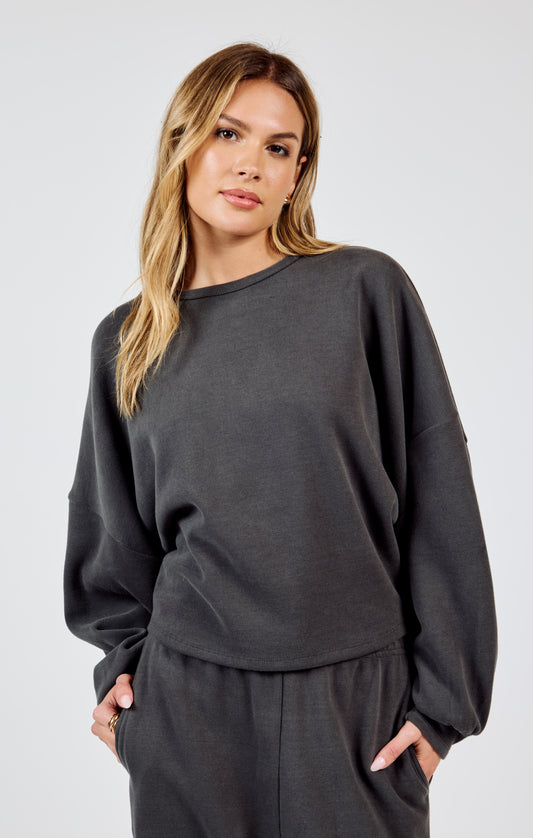 RELAXED STAY CREWNECK KNIT TOP