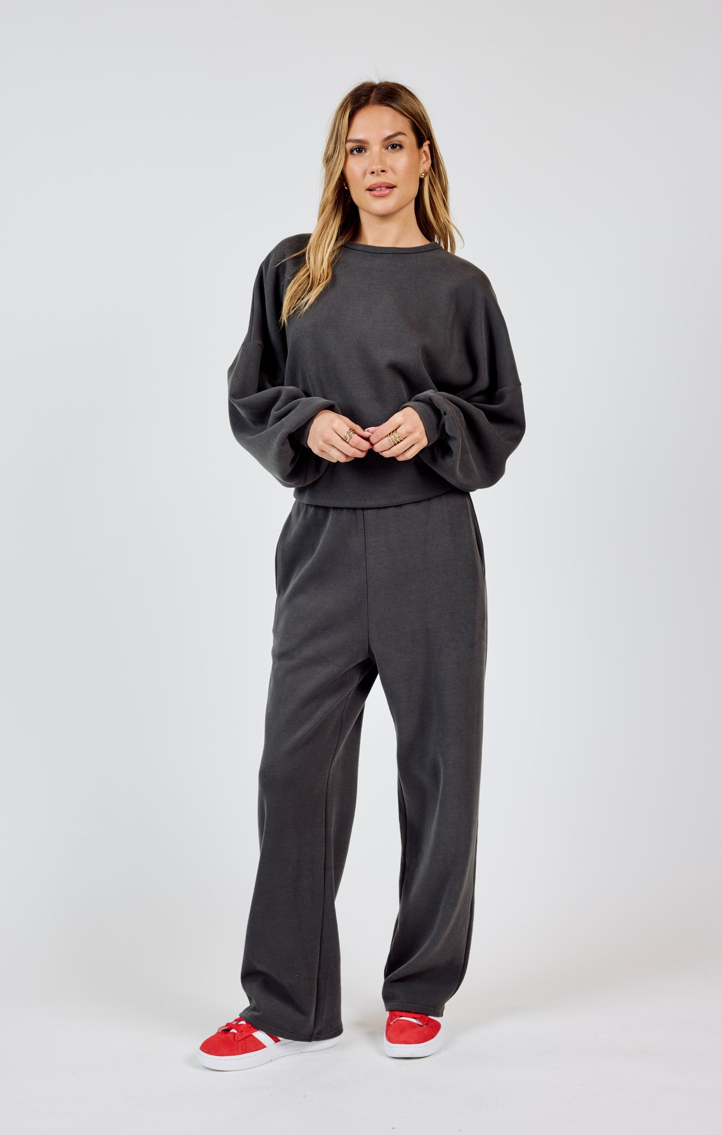 RELAXED STAY WIDE LEG SWEATPANTS