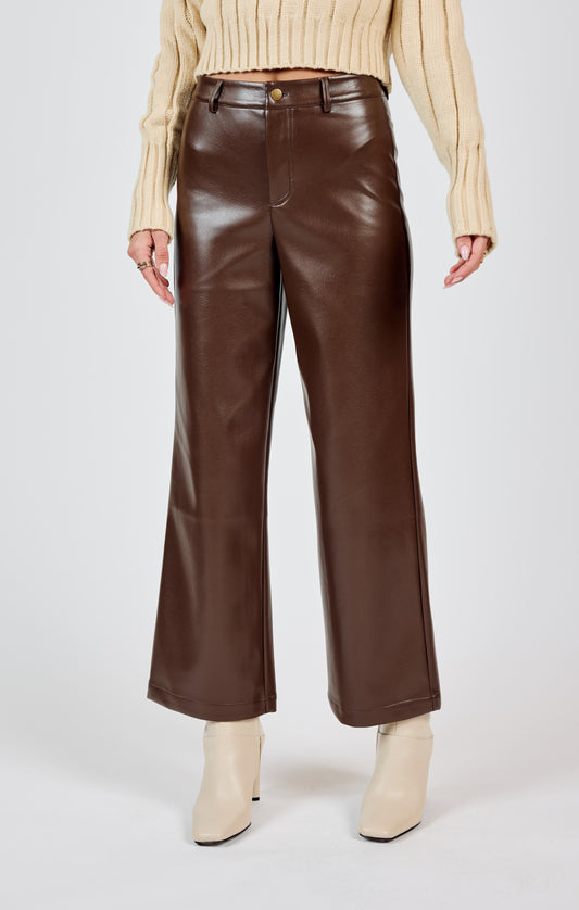 NIGHT VISION FAUX LEATHER PANTS