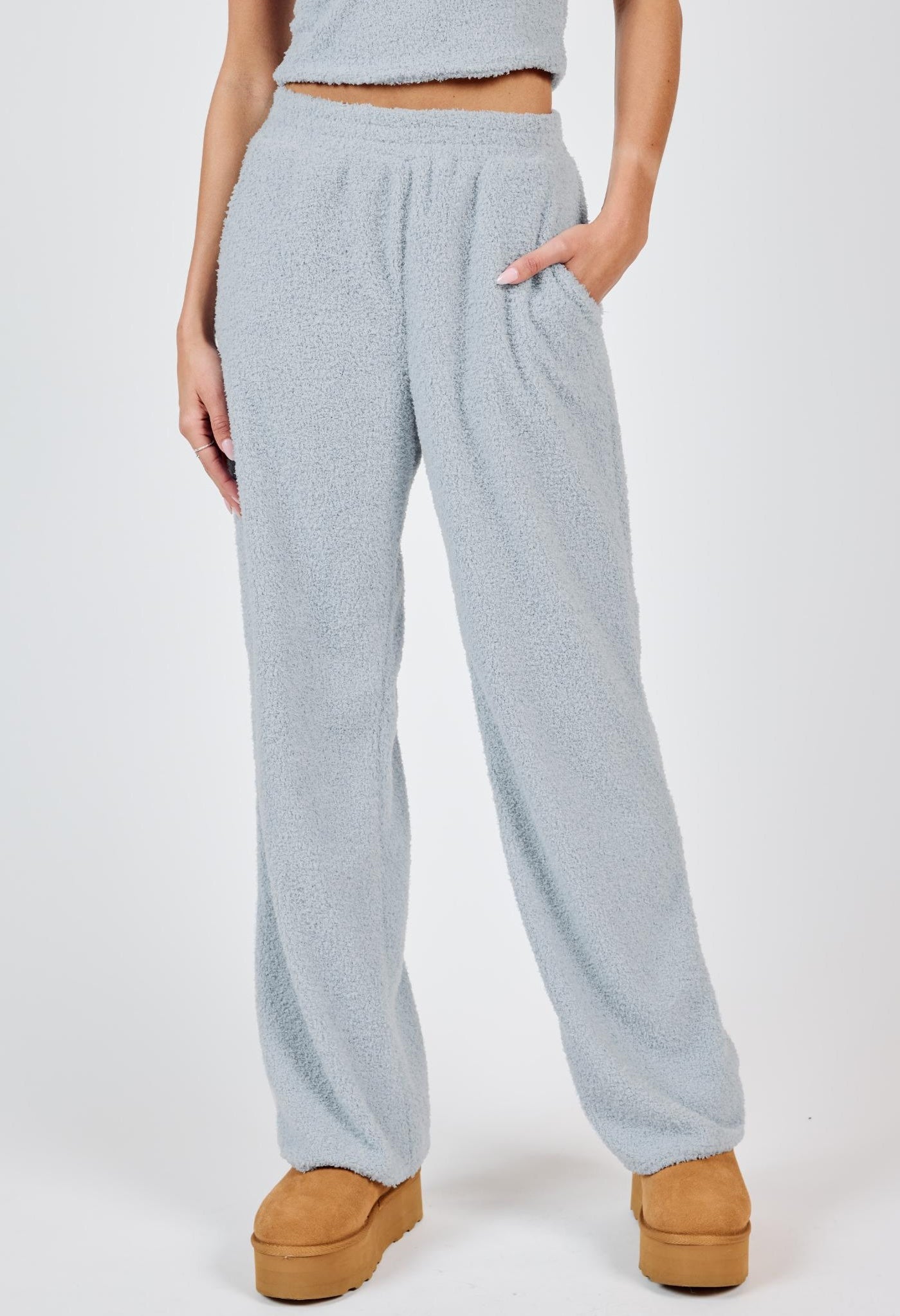 MIND YOU COZY WIDE LEG PANTS