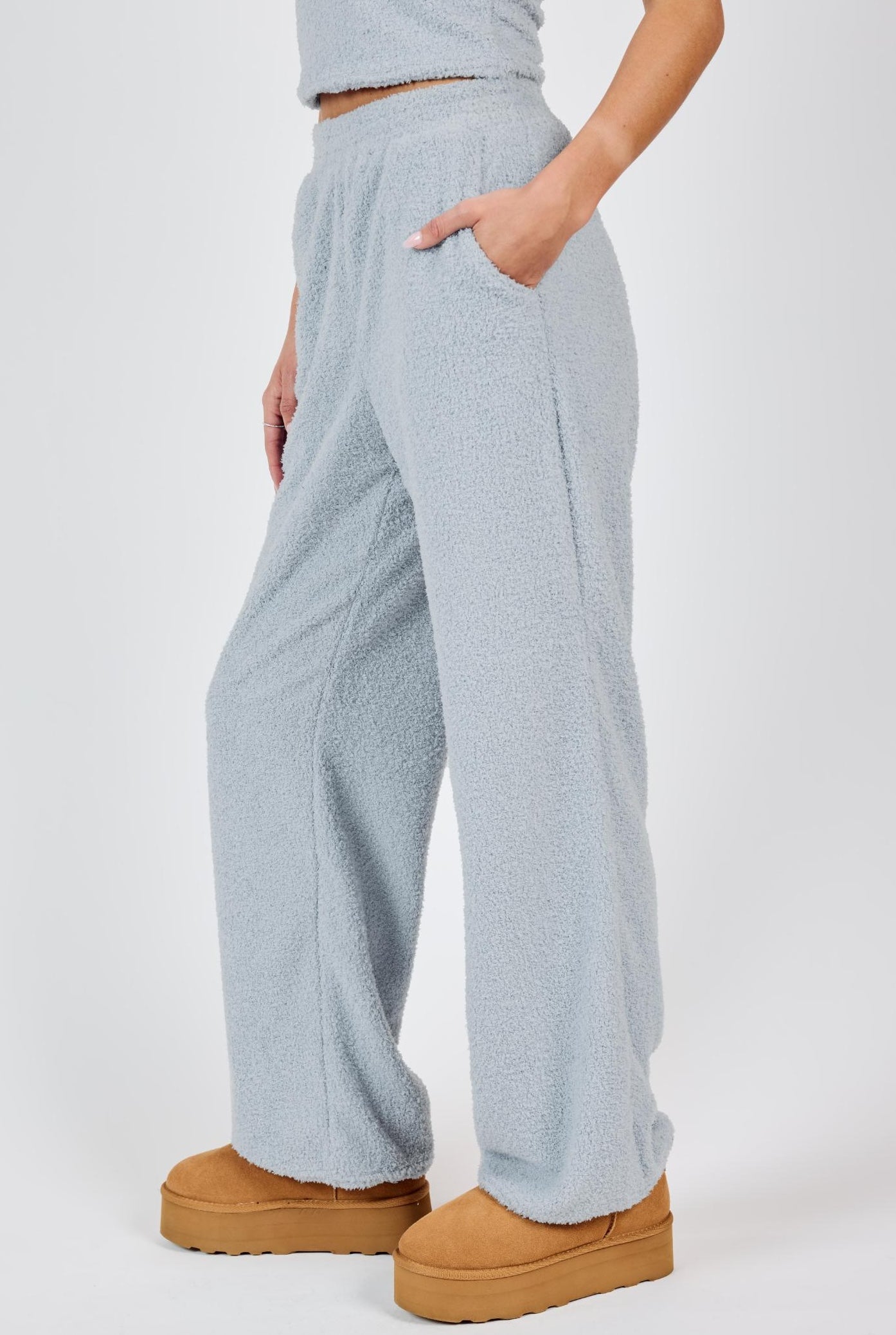 MIND YOU COZY WIDE LEG PANTS