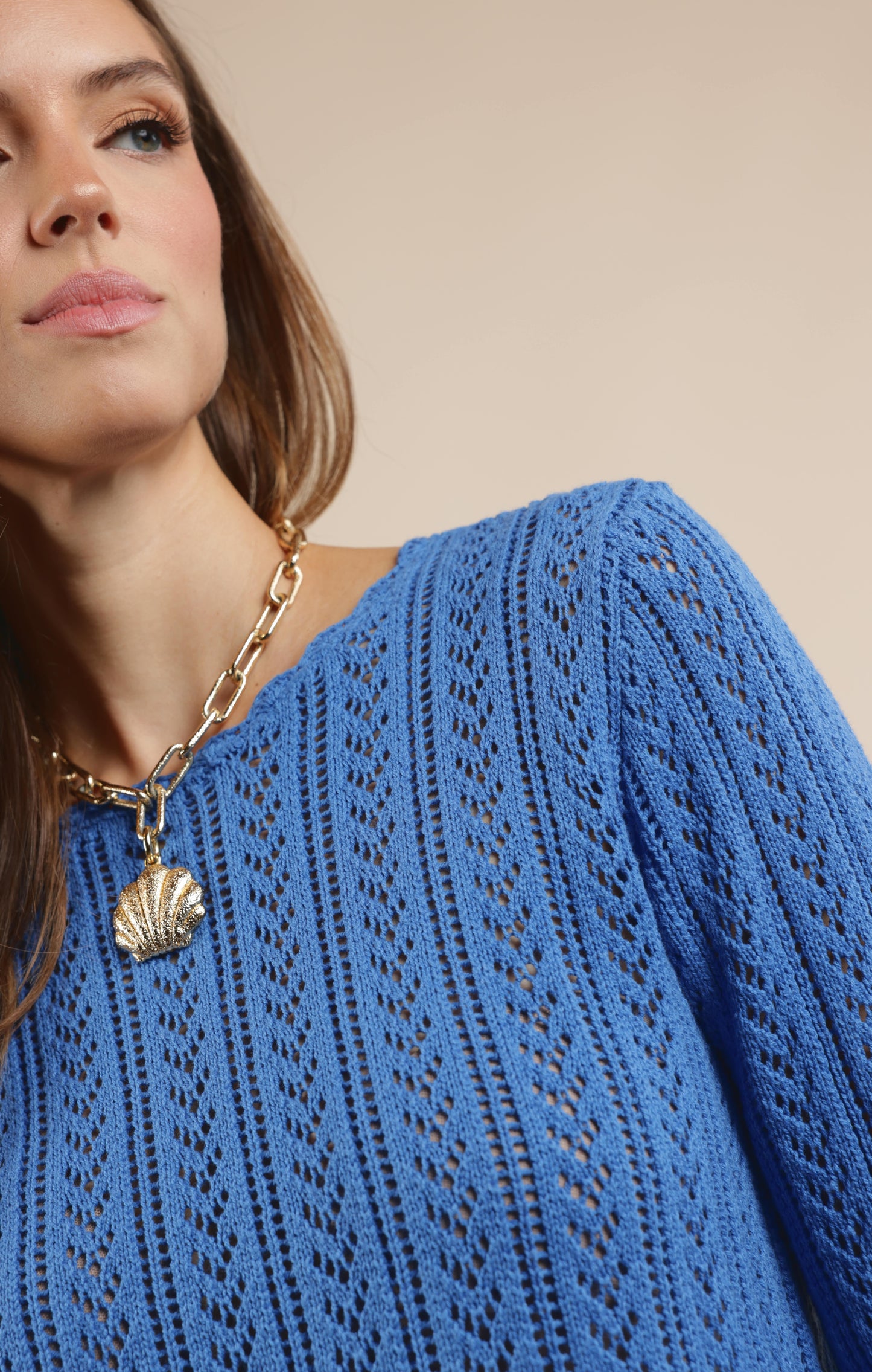 GETTING THERE POINTELLE SWEATER