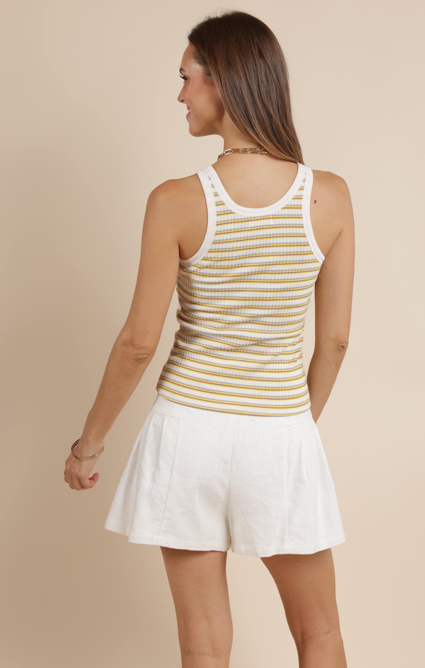 LITTLE THINGS STRIPE KNIT TANK TOP