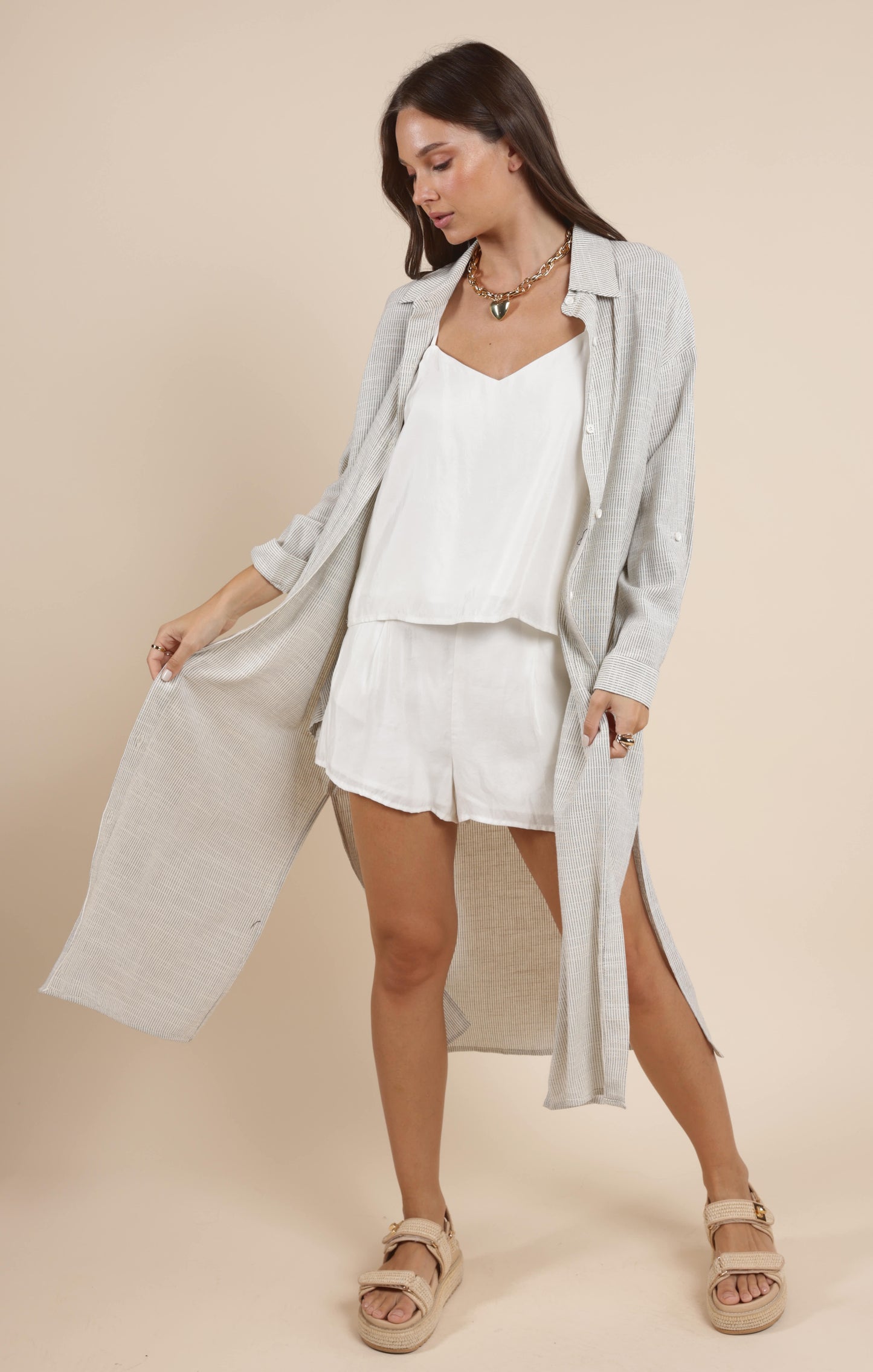 MOJAVE DUSTER SHIRT DRESS