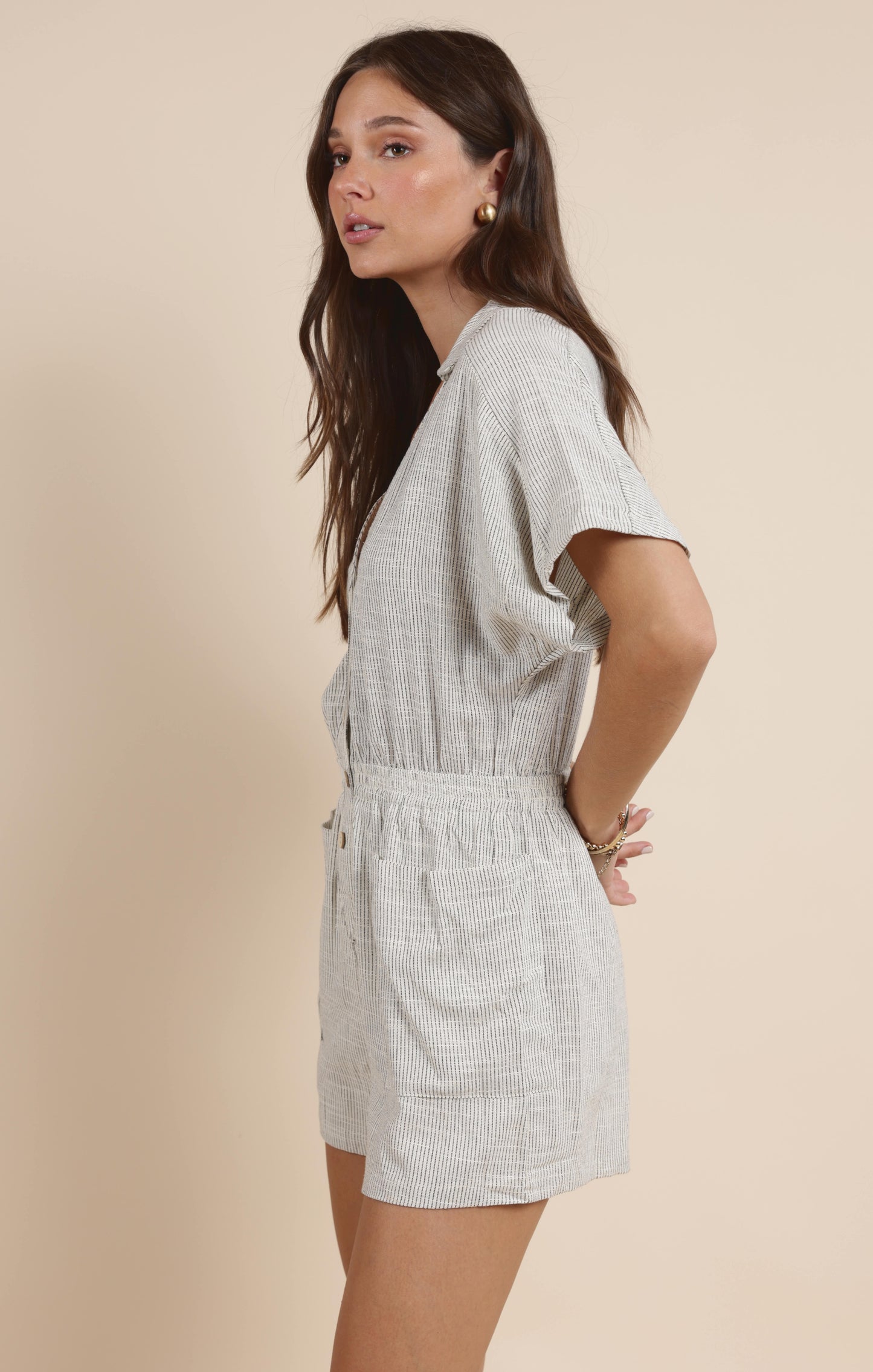 MOJAVE BUTTONED ROMPER