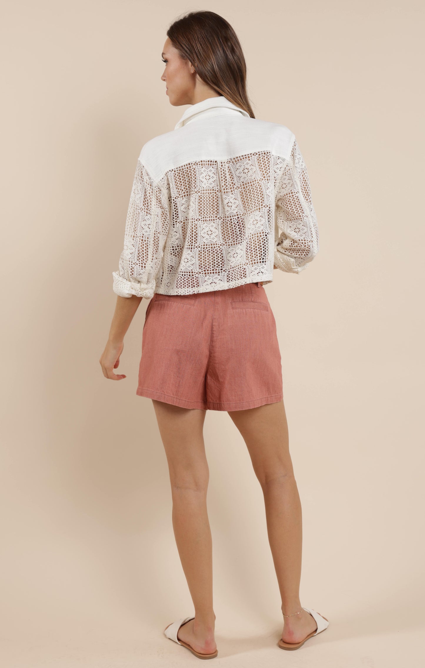 SUMMER LOVIN CROCHET LINEN JACKET