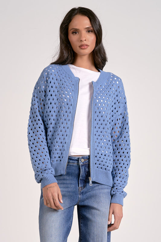 ASTER SWEATER CARDIGAN - BLUE