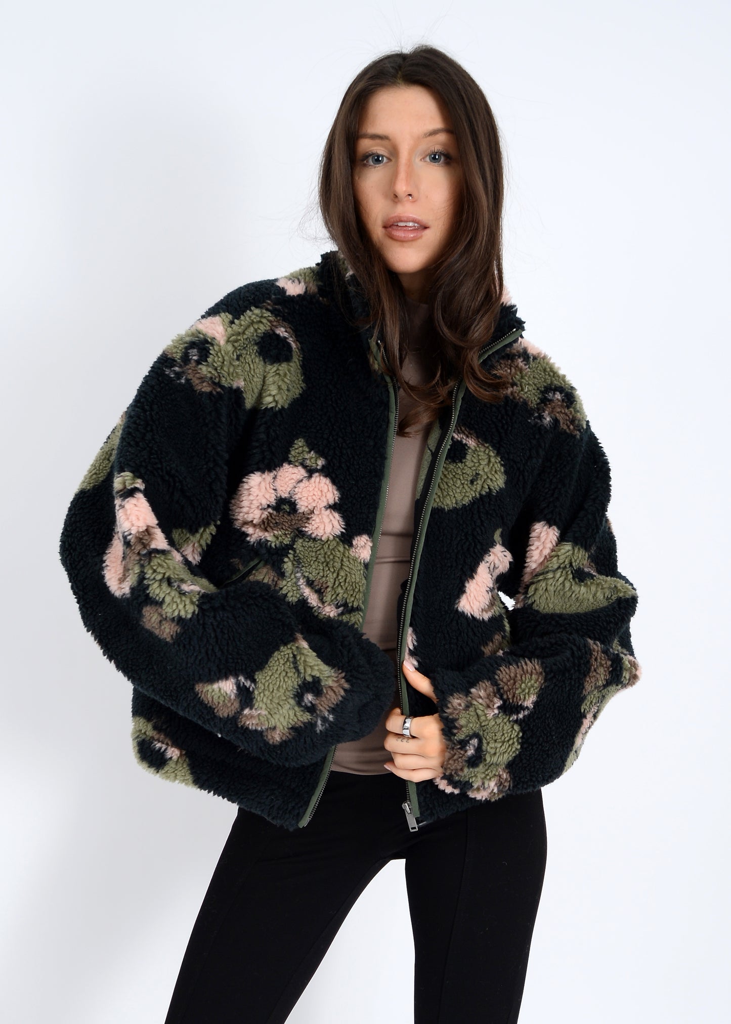 WHISTLER SHERPA ZIP FRONT JACKET