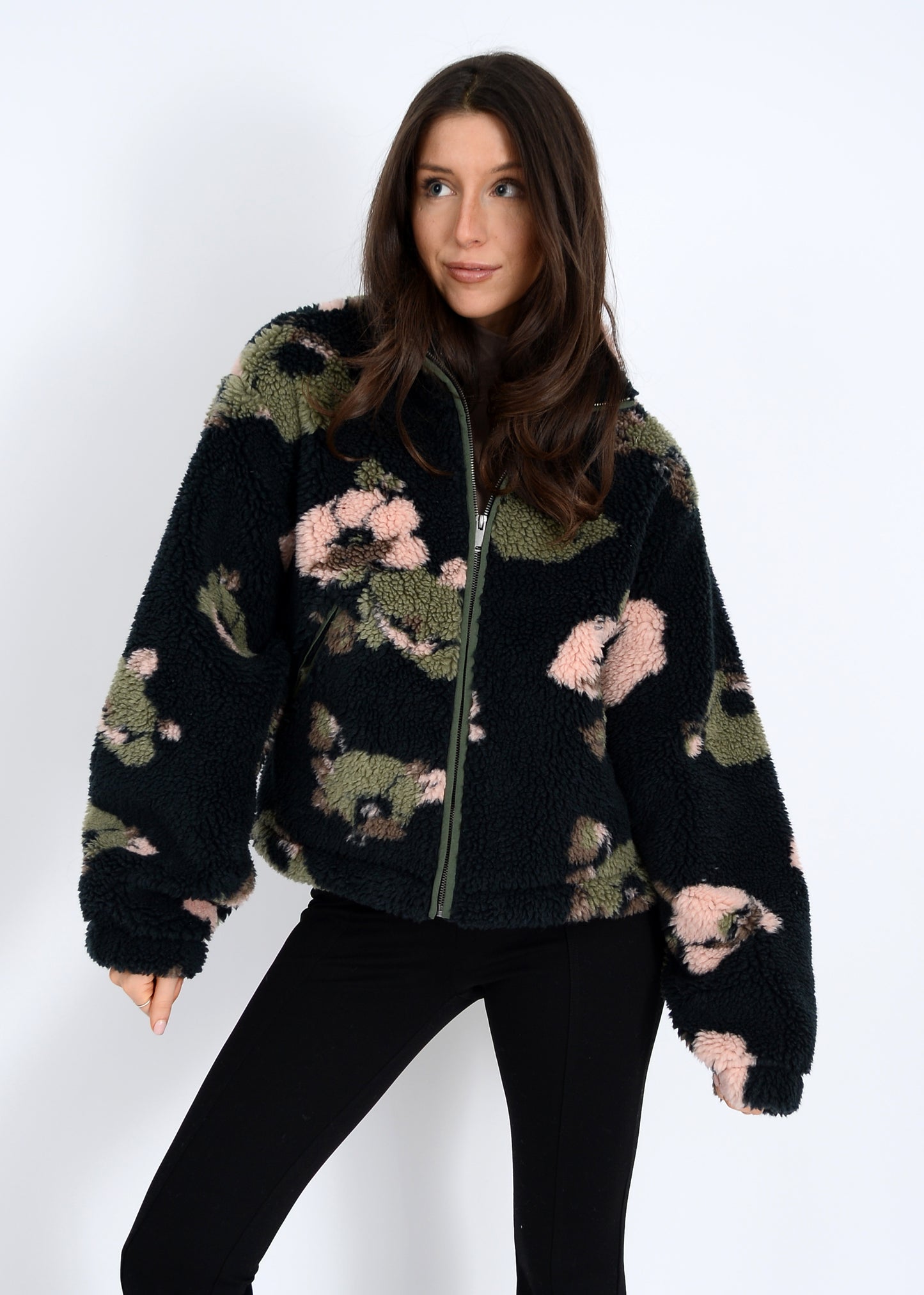 WHISTLER SHERPA ZIP FRONT JACKET