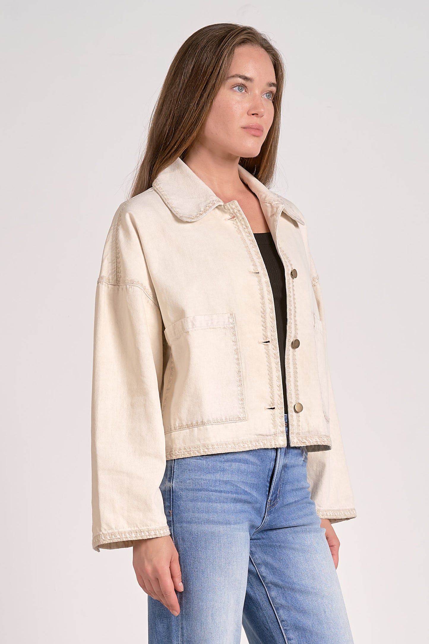 Blanket Trim Jacket