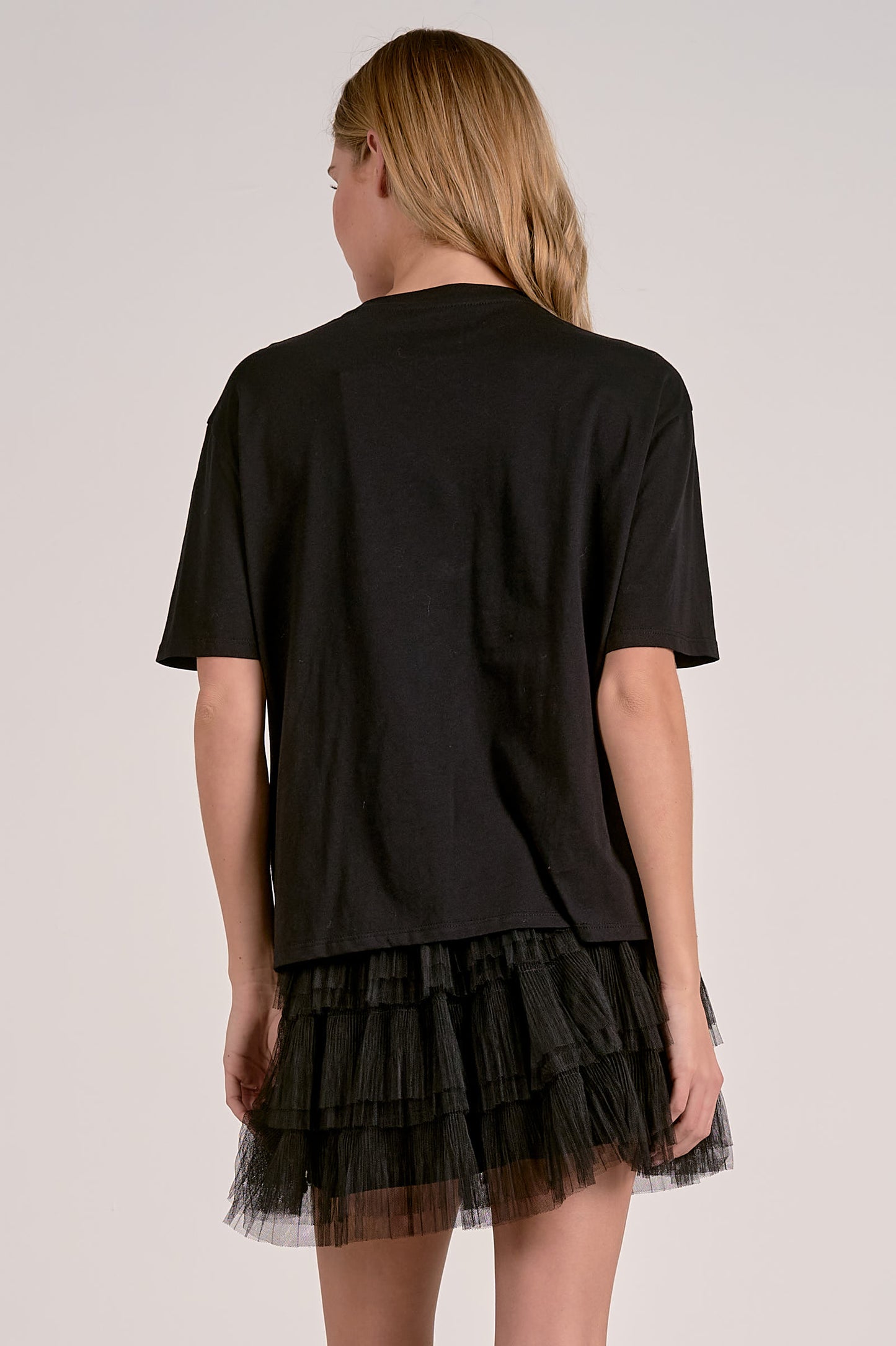 Elan Neck Embellished Tee