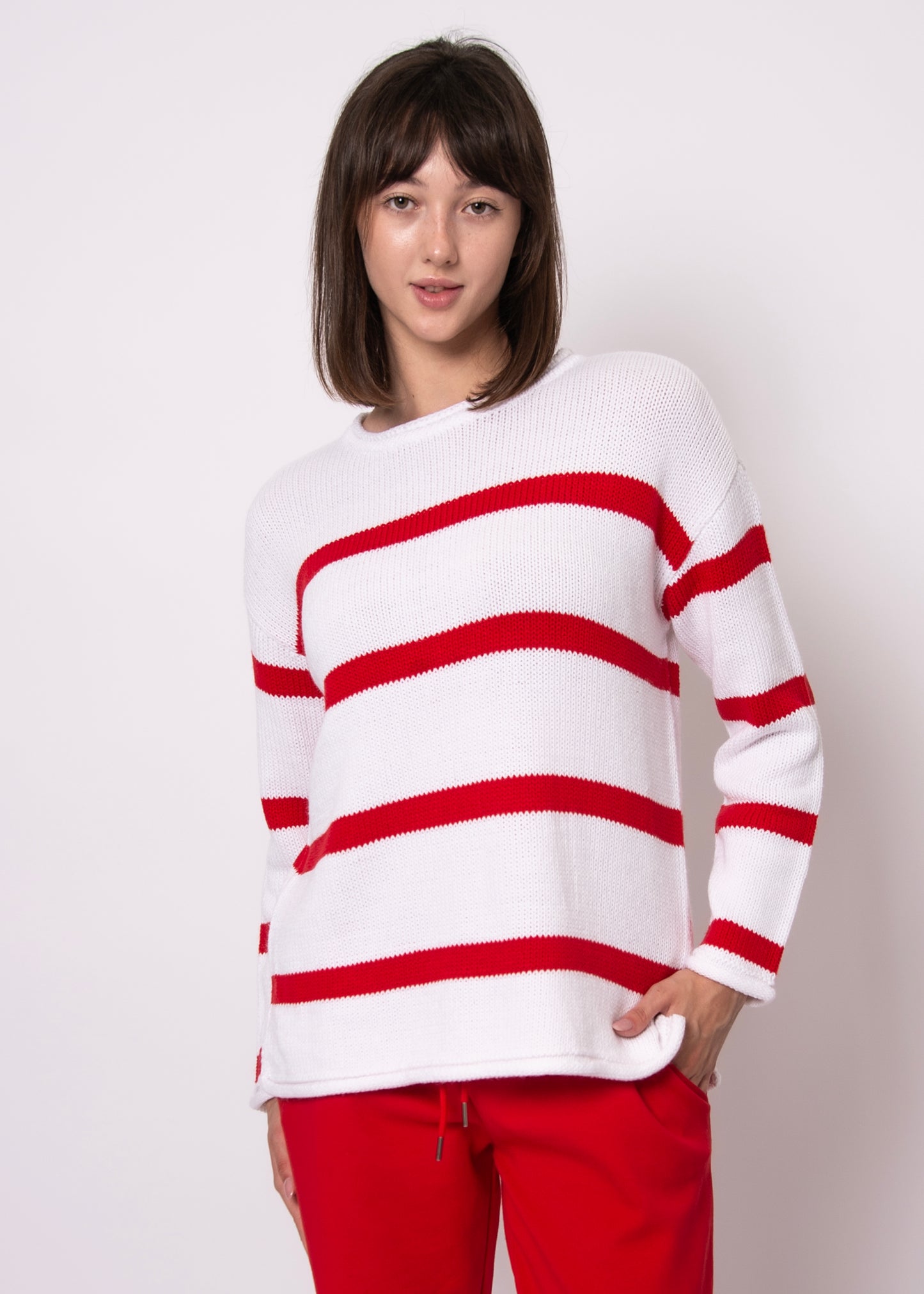 Kiri Long Sleeve Crew Neck Pullover