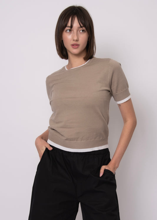 Jiya Short Sleeve Crew Neck Pullover