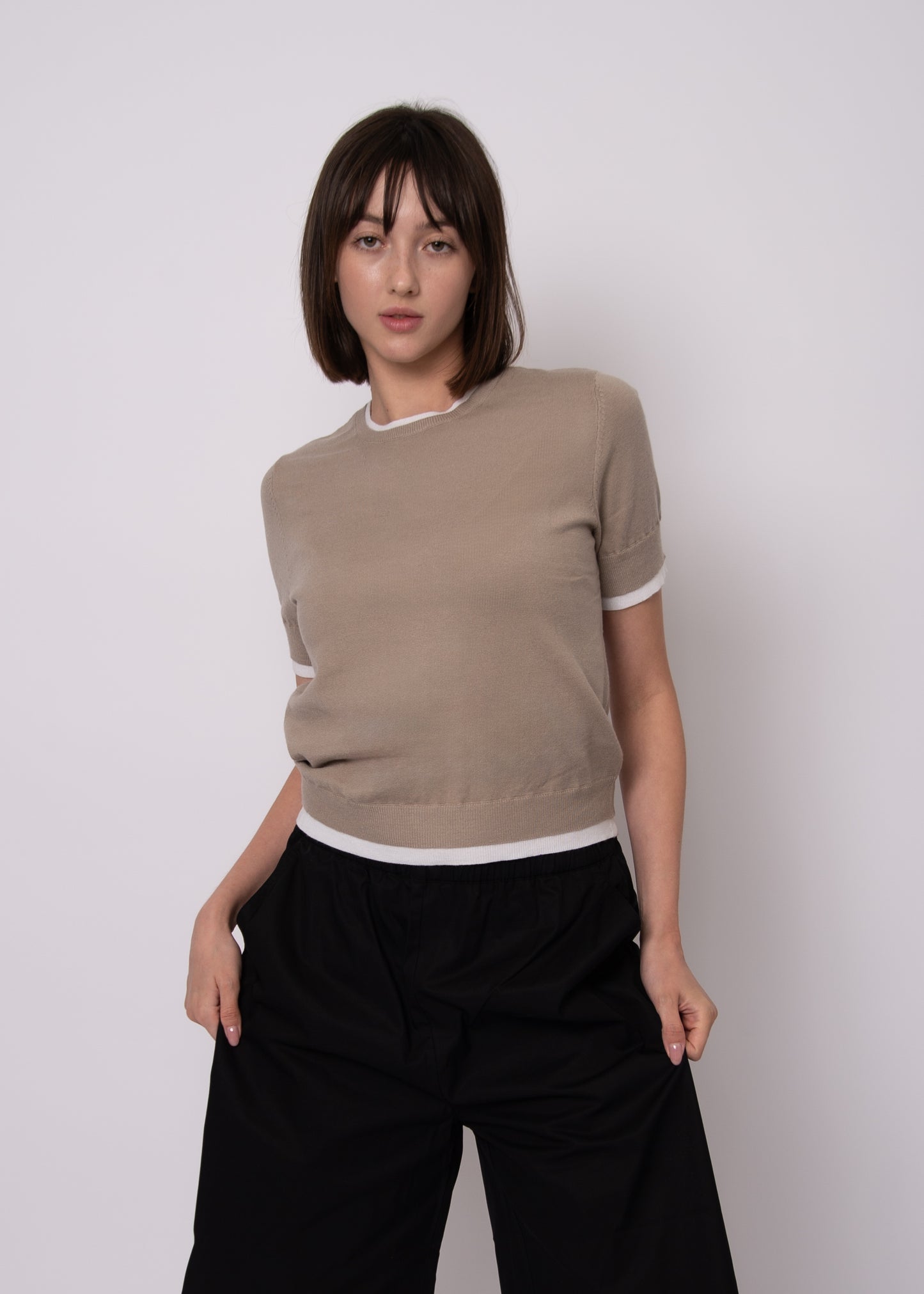 Jiya Short Sleeve Crew Neck Pullover