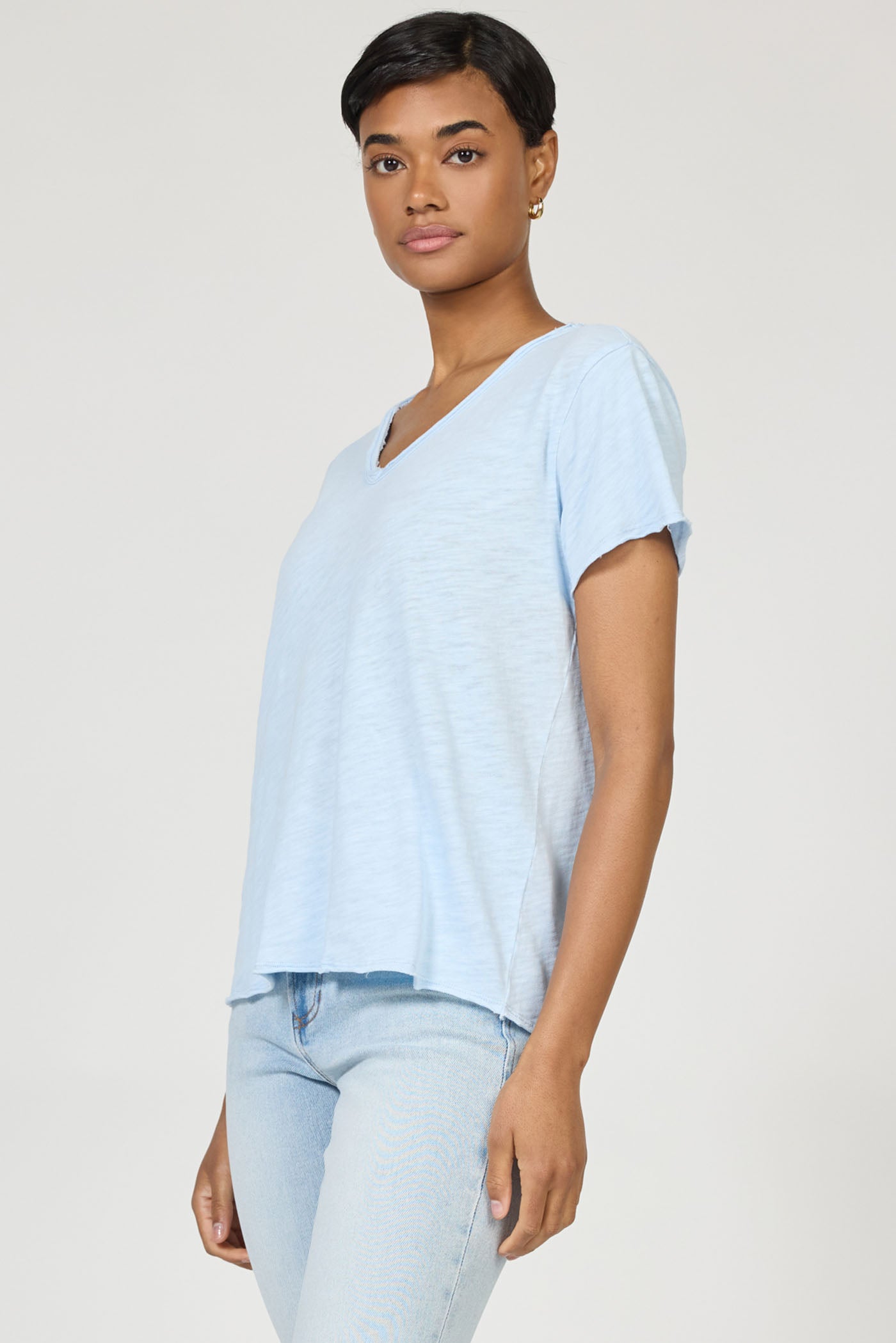 Vanya Slub Tee - Skyway