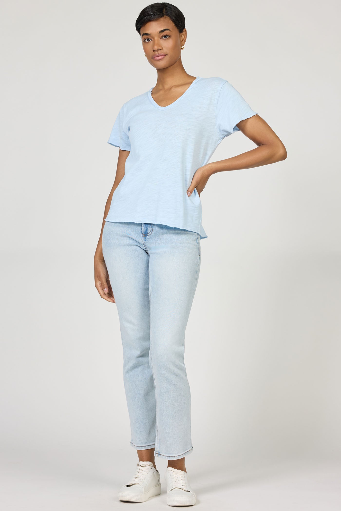 Vanya Slub Tee - Skyway