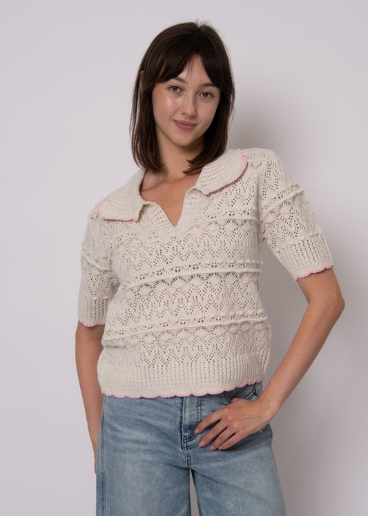 Aina Polo Knit Top