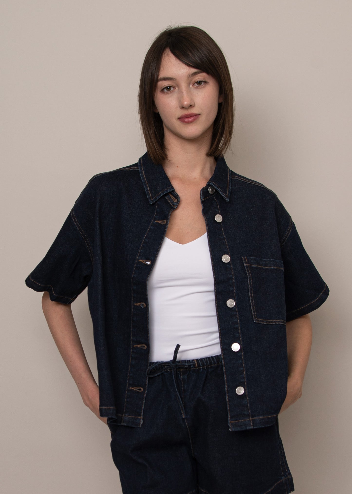 Lorane Stretch Denim Shirt