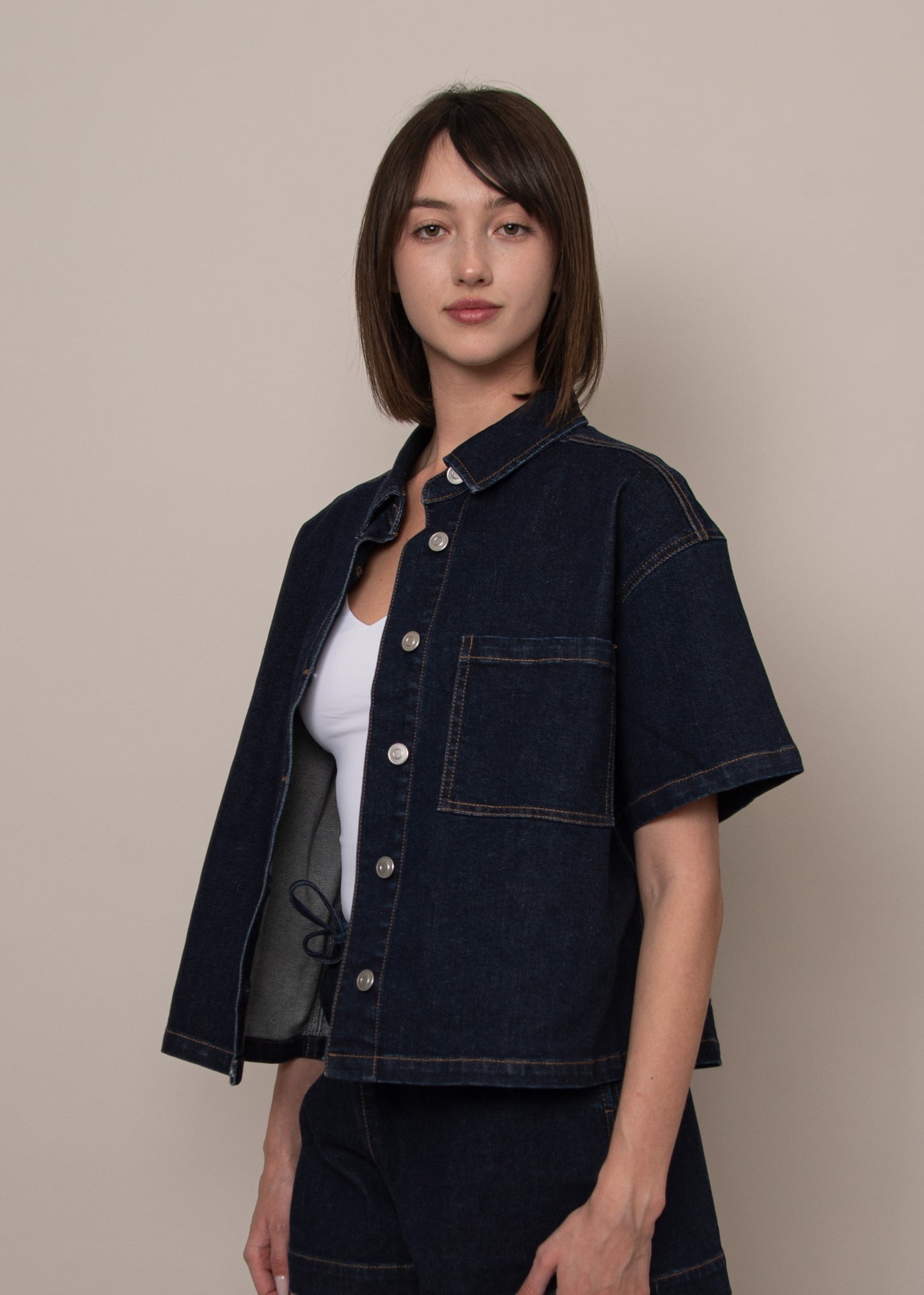 Lorane Stretch Denim Shirt