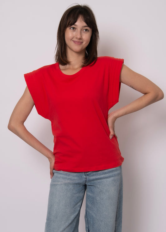Milo Extended Shoulder Crew Neck Top