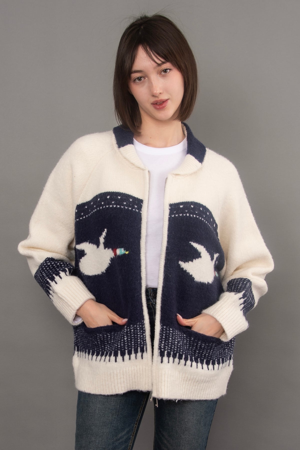 Taji Shawl Neck Cardigan