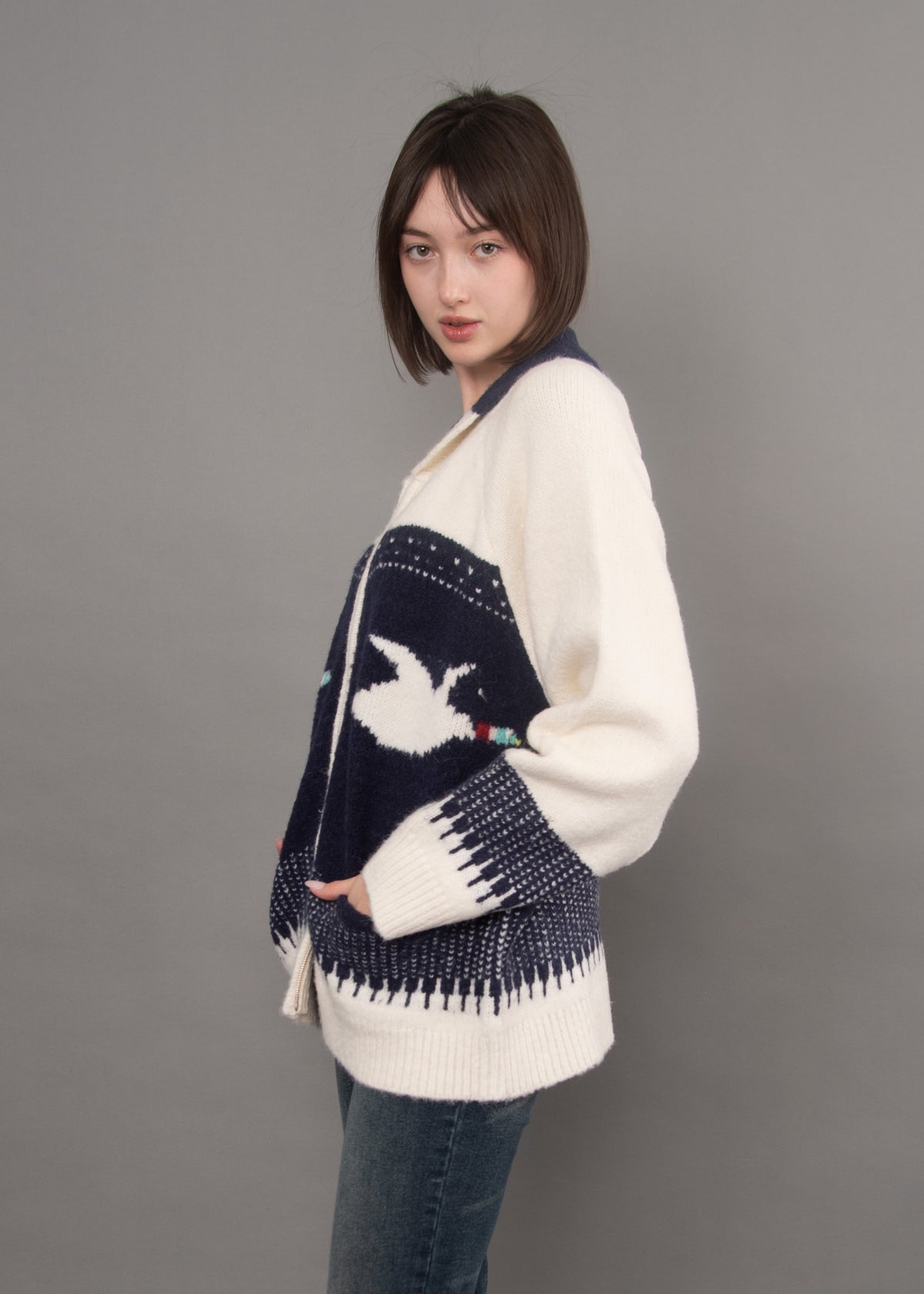Taji Shawl Neck Cardigan