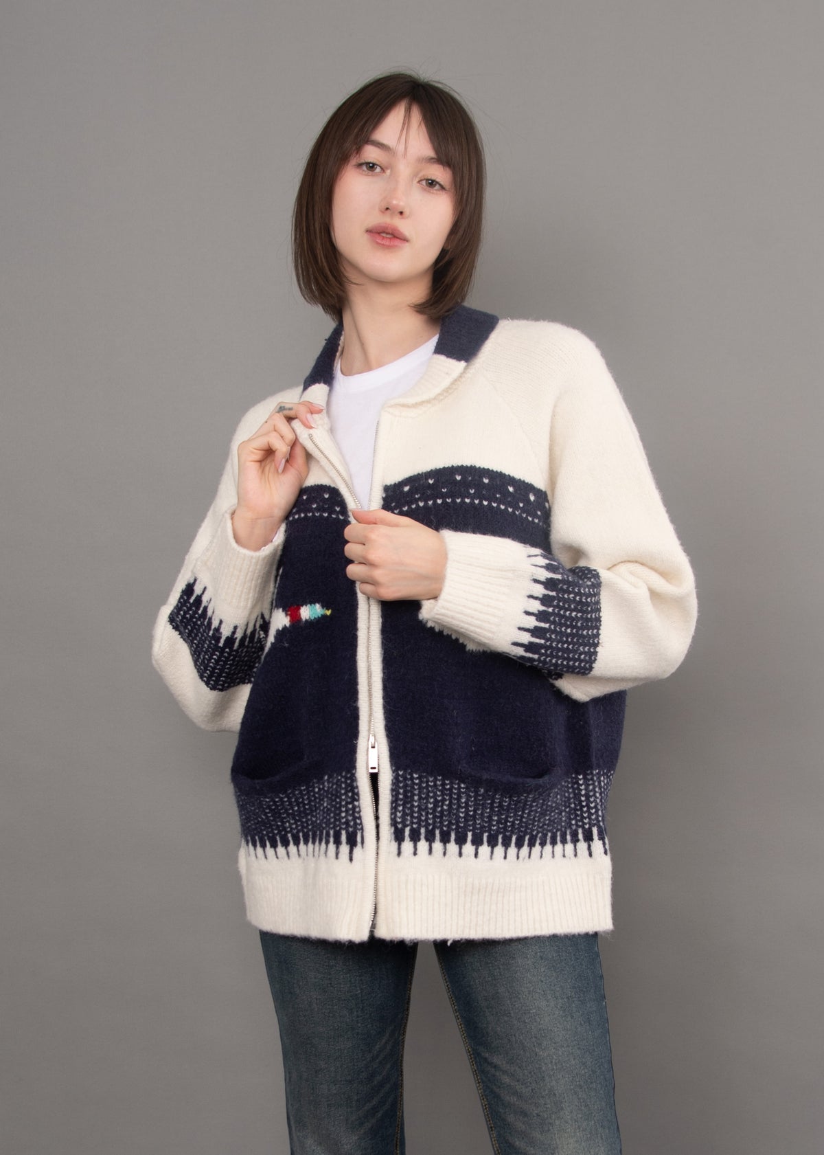 Taji Shawl Neck Cardigan