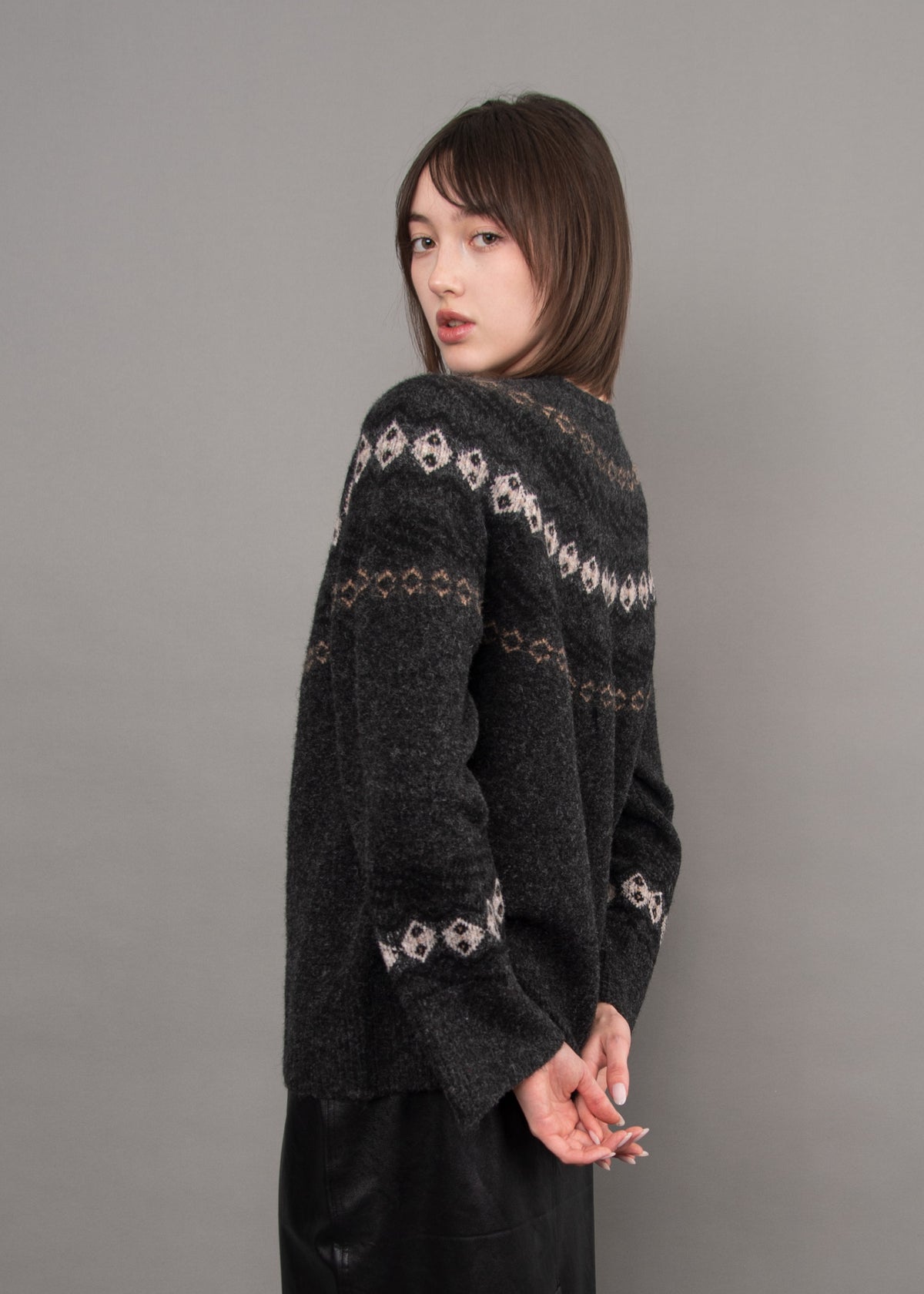 Gala Fairisle Sweater w/Scarf