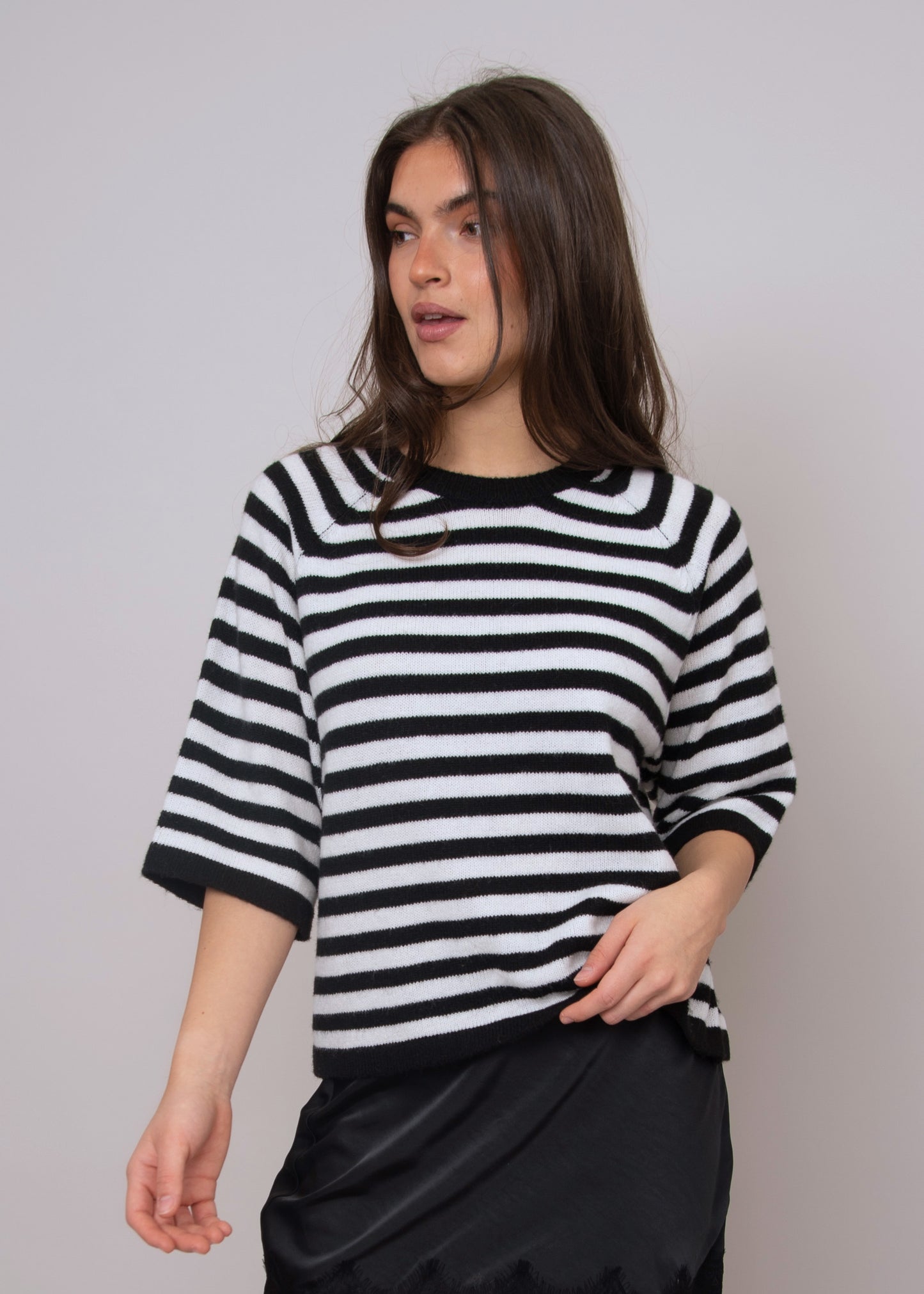 Ulla Striped Raglan Sleeve Pullover