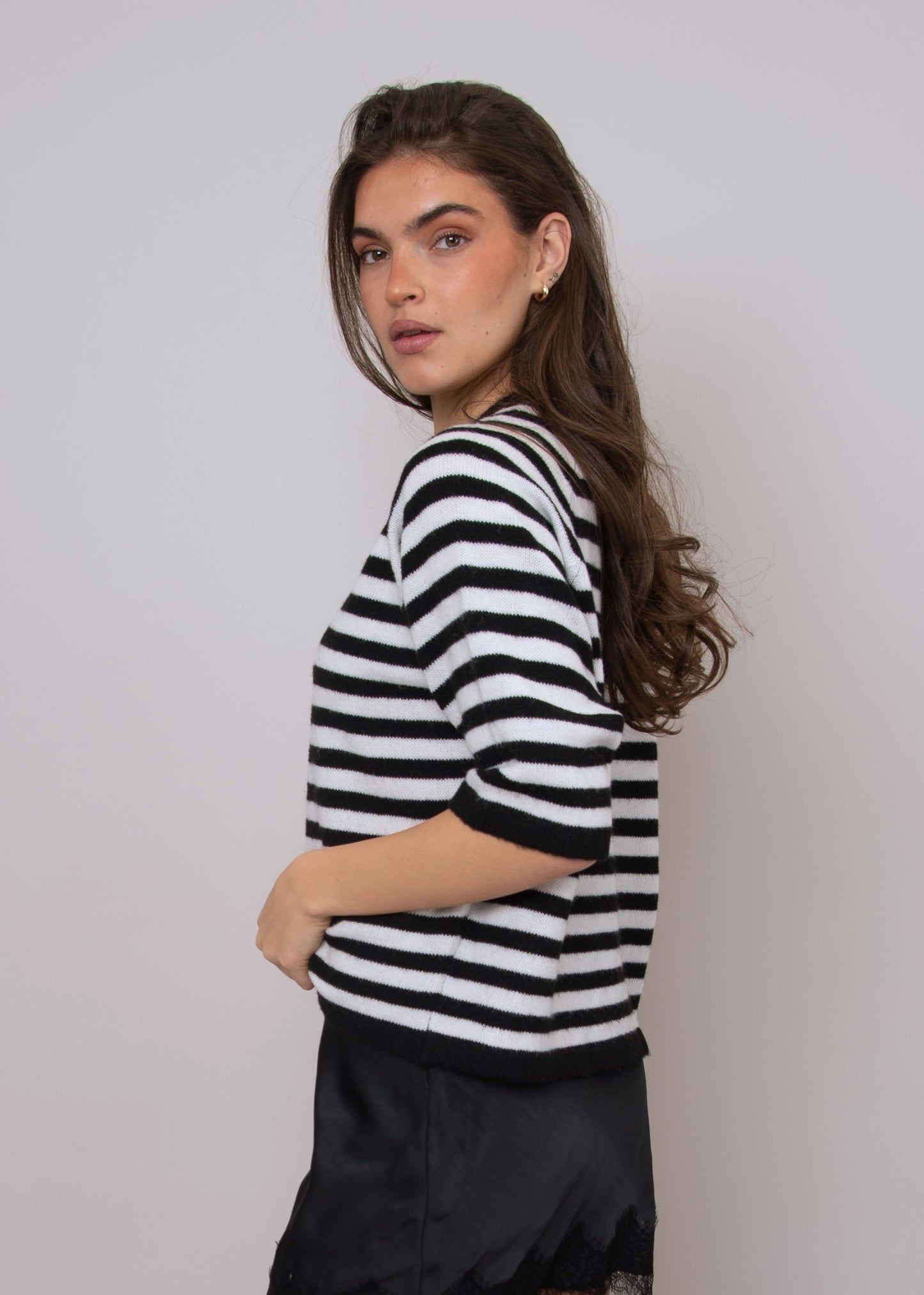 Ulla Striped Raglan Sleeve Pullover