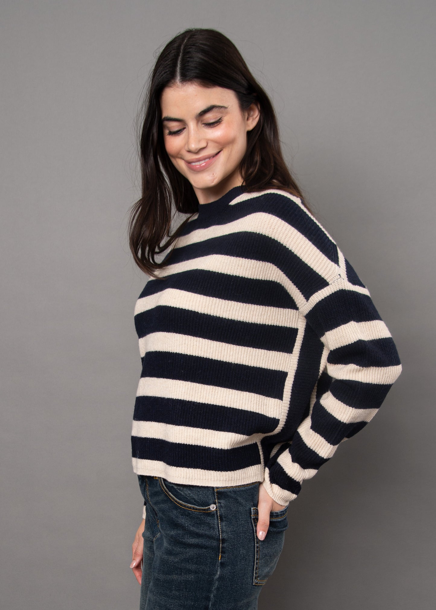 Maheen Stripe Pullover