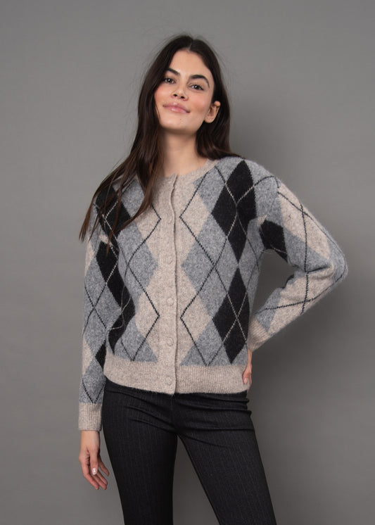 Agrippina Argyle Cardigan