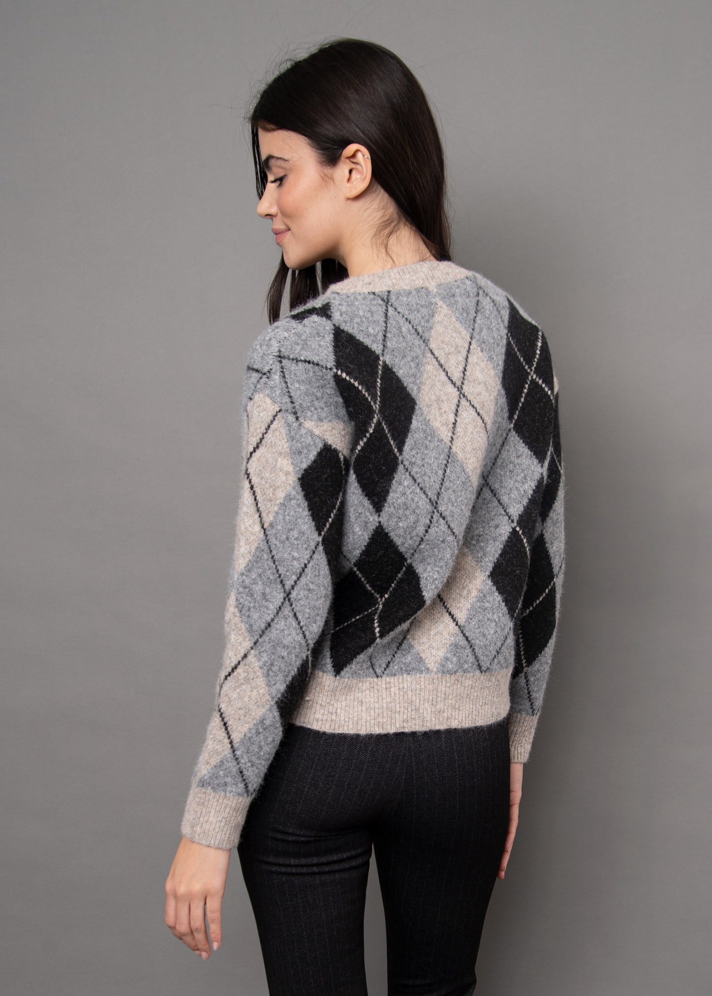 Agrippina Argyle Cardigan