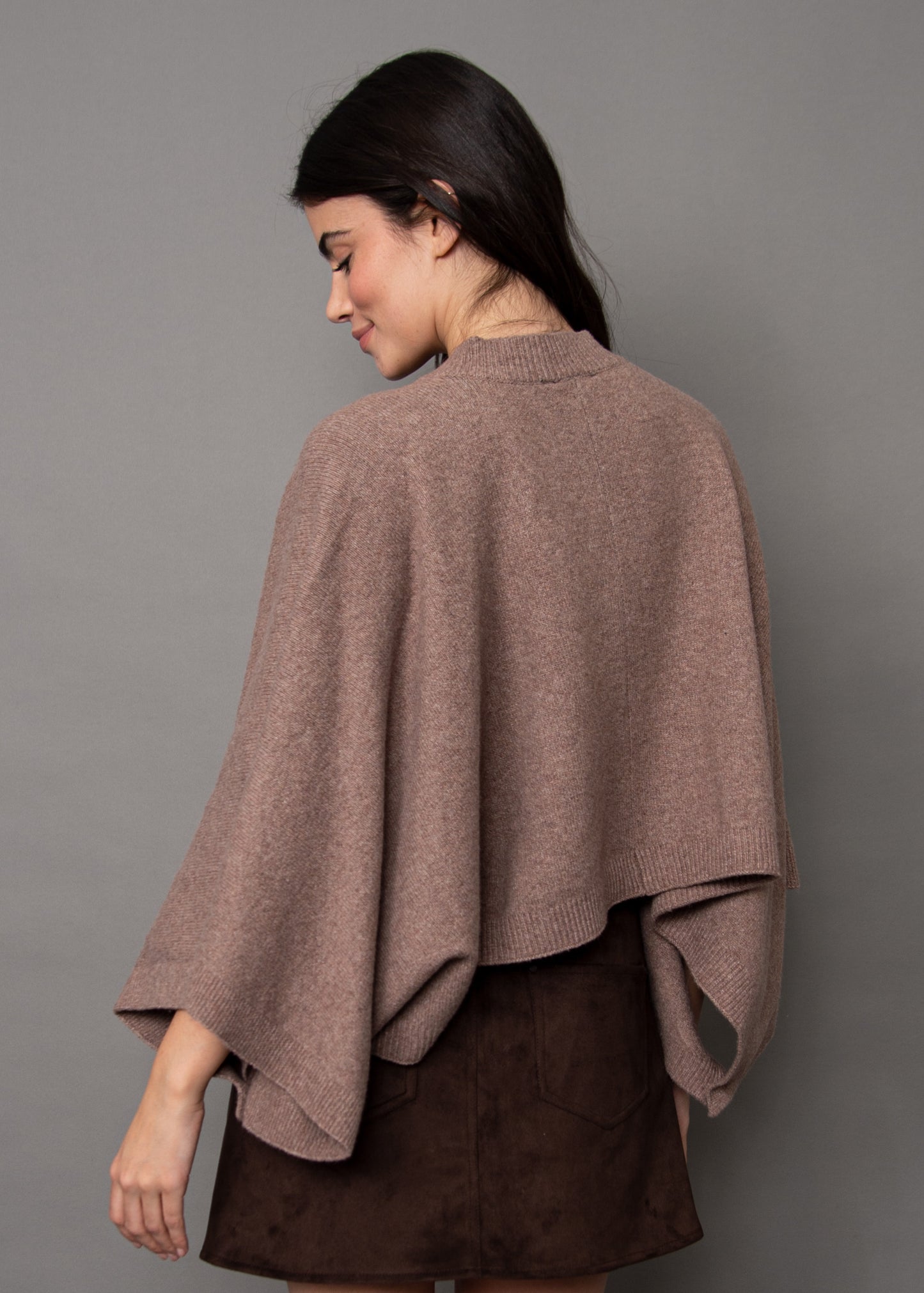 Costanza Button Front Poncho